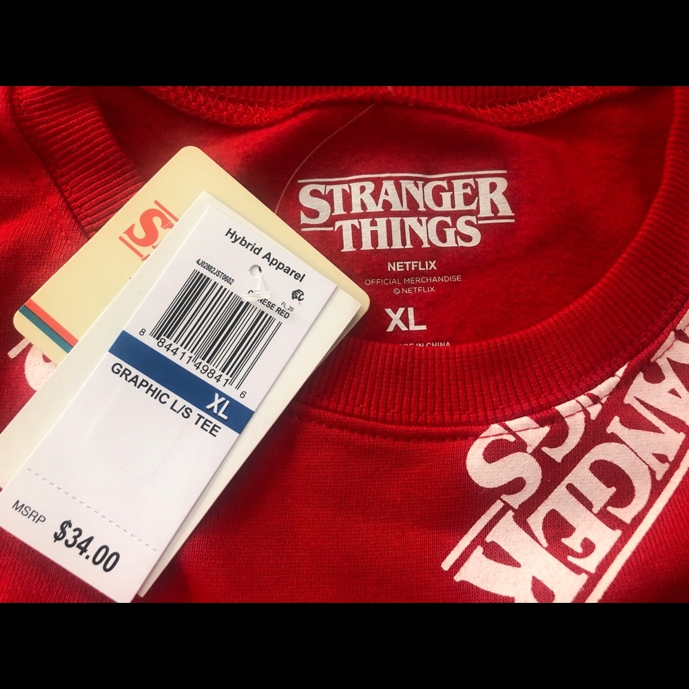 Nwt Stranger Things Red Pullover - image 2